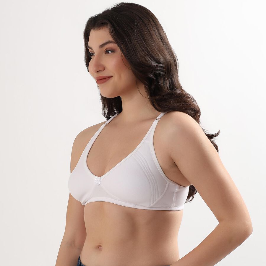 Ladies' Bra, White, large image number null
