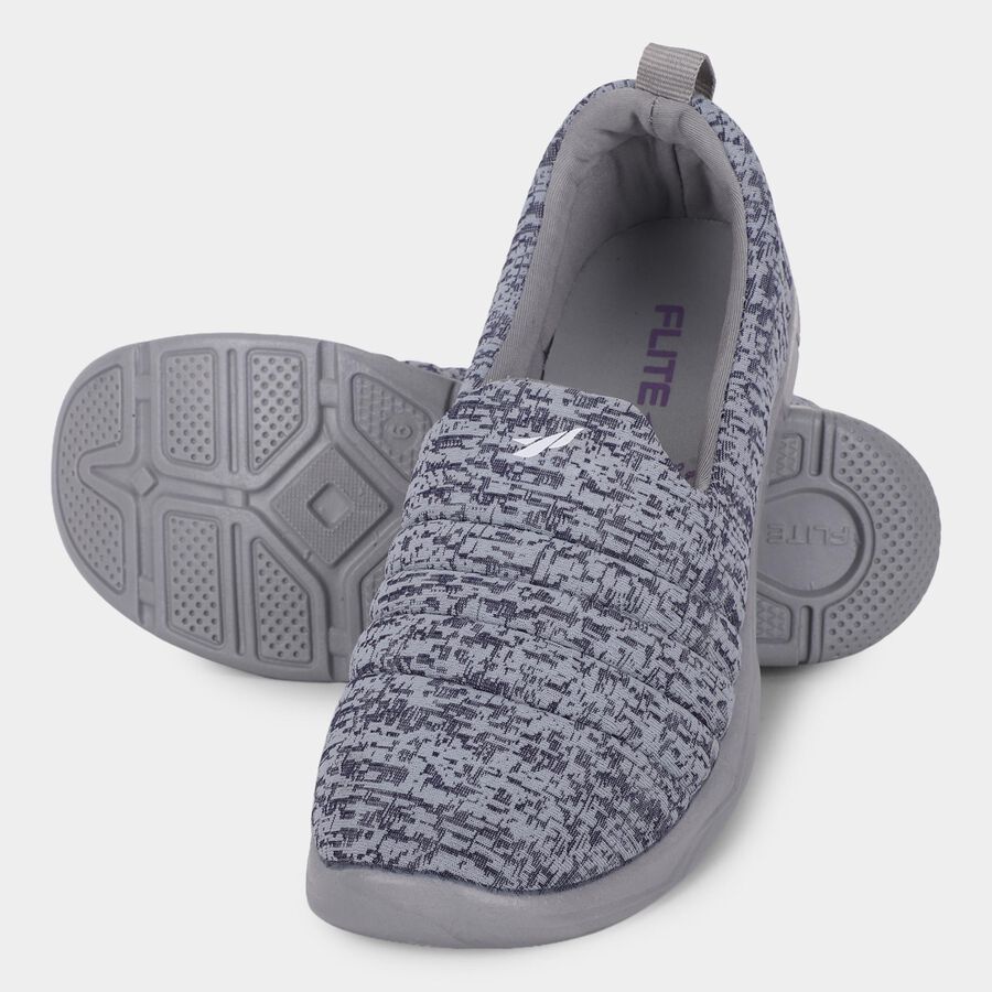 Women's Muted Slate Grey Slip-On Casual Shoes, Grey, large image number null
