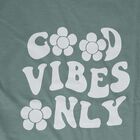 Girls' Green Round Neck Printed T-Shirt, Light Green, small