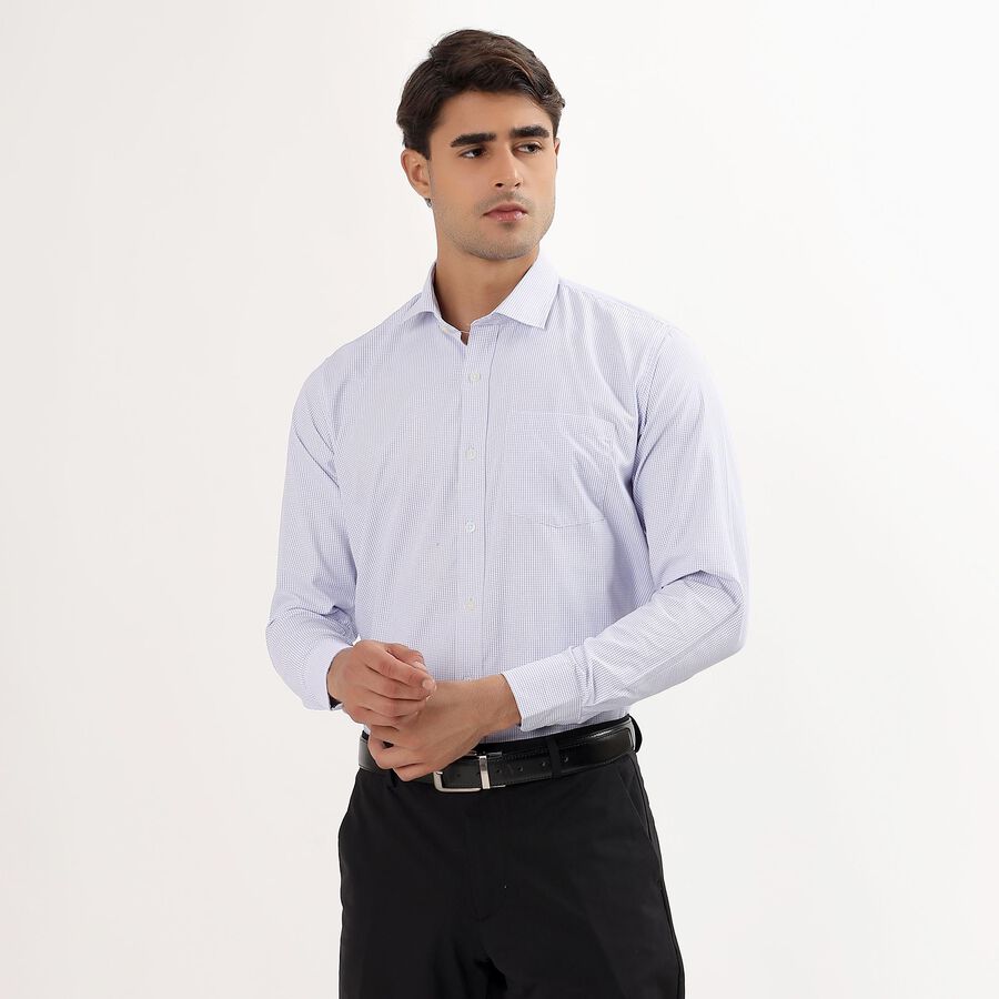 Men's Light Blue Slim Fit Formal Shirt, Light Blue, large image number null
