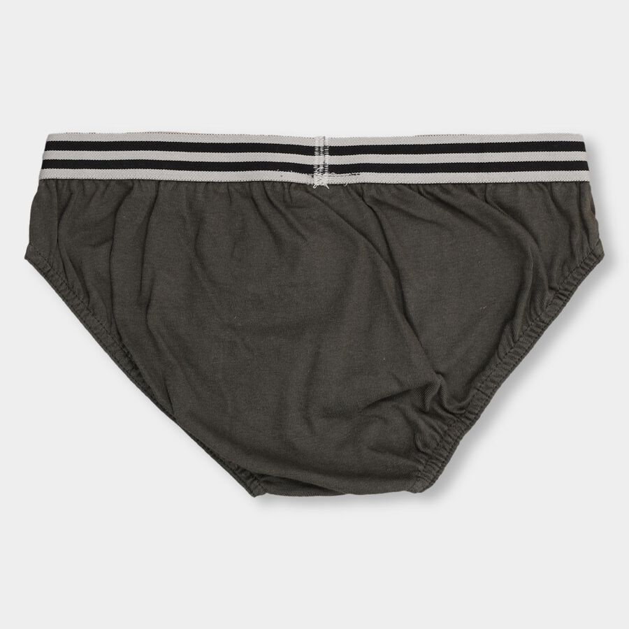 Boys' 100% Cotton Briefs, Olive, large image number null