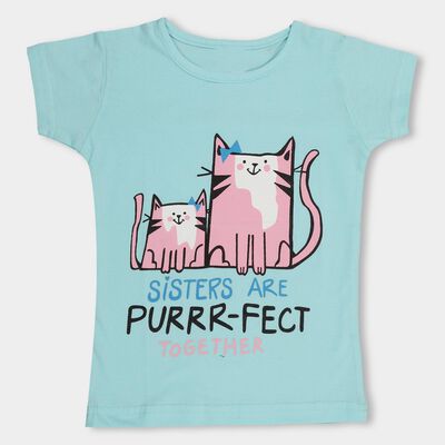 Girls' 100% Cotton T-Shirt 