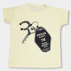 Girls' Bright Yellow Crew Neck Casual T-Shirt, Yellow, small image number null