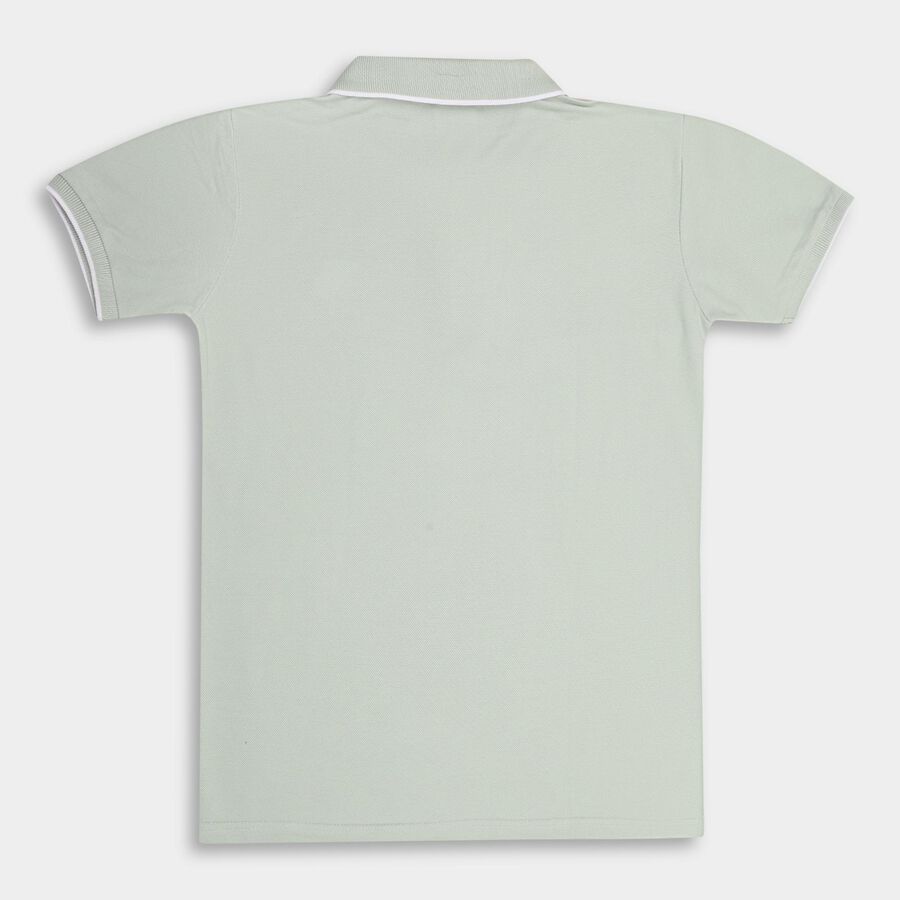 Boys' Half Sleeves T-Shirt, हल्का हरा, large image number null