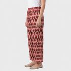 Women's Wine Regular Fit Printed Palazzos, Wine, small