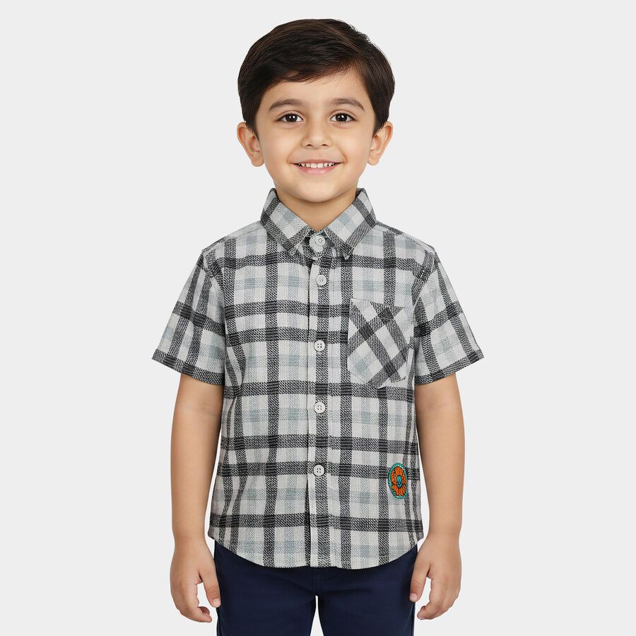 Boys' Casual Shirt, सफ़ेद, large