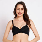 Solid Bra, काला, small image number null