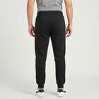Men's Black Jogger Fit Logo Print Pyjama, काला, small