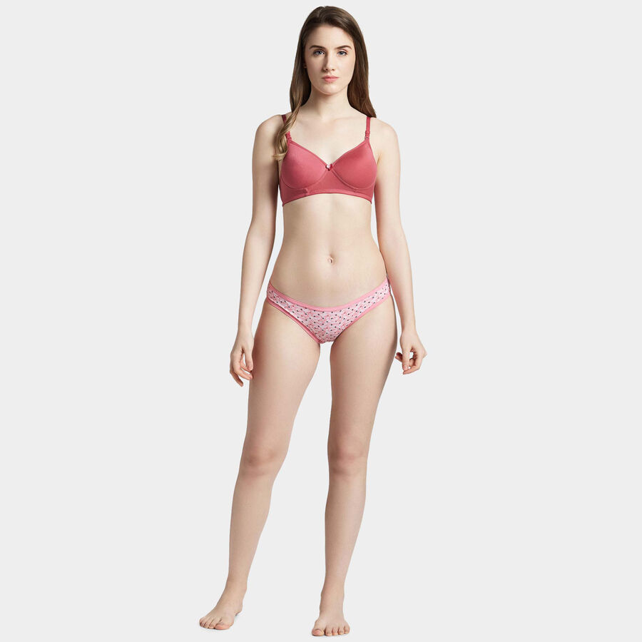 Printed Bikini Panty, Light Pink, large image number null