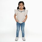 Girls' T-Shirt, ऑफ व्हाइट, small