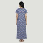 Women's Blue Nighty, Mid Blue, small