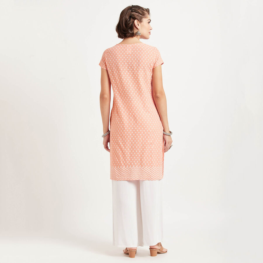 Cotton Kurta, Peach, large image number null
