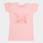 Girls Cotton T-Shirt, Light Pink, small image number null