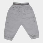 Infants Cotton Solid Trousers, Light Grey, small image number null