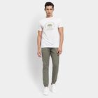 Men's Round Neck Half Sleeves T-Shirt, White, small image number null
