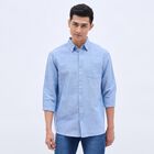 Men's Regular Collar Casual Shirt , हल्का नीला, small image number null