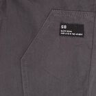 Boys' 100% Cotton Trousers, गहरा ग्रे, small image number null