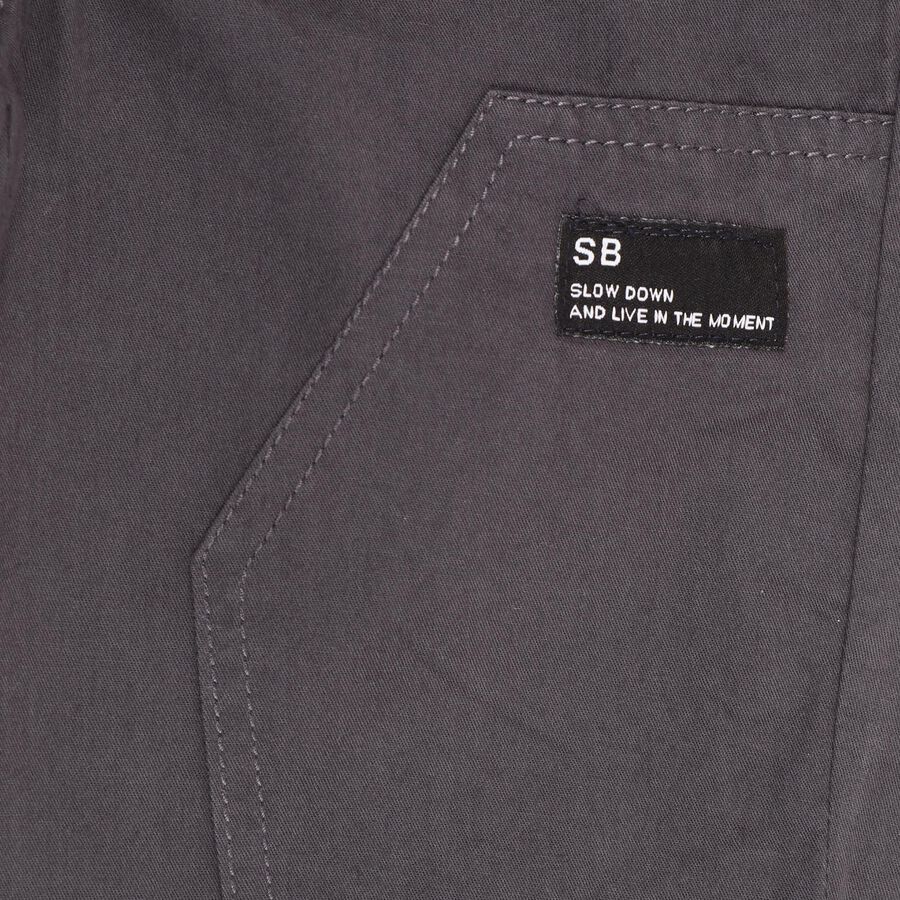 Boys' 100% Cotton Trousers, गहरा ग्रे, large image number null