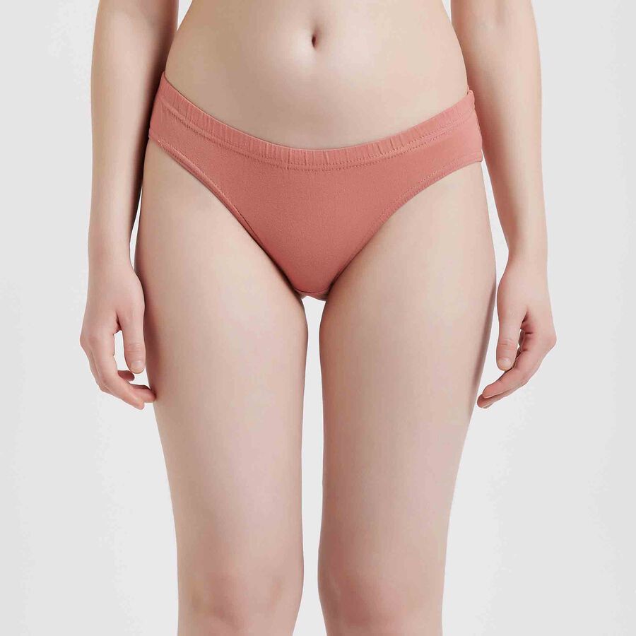 Solid Panty, Brown, large image number null