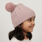 Girls' Winter Cap, हल्का गुलाबी, small image number null