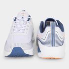 Men's White Lace-Up Sneakers, सफ़ेद, small