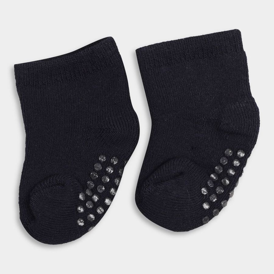 Infant's Socks (Pack of 2), Navy Blue, large