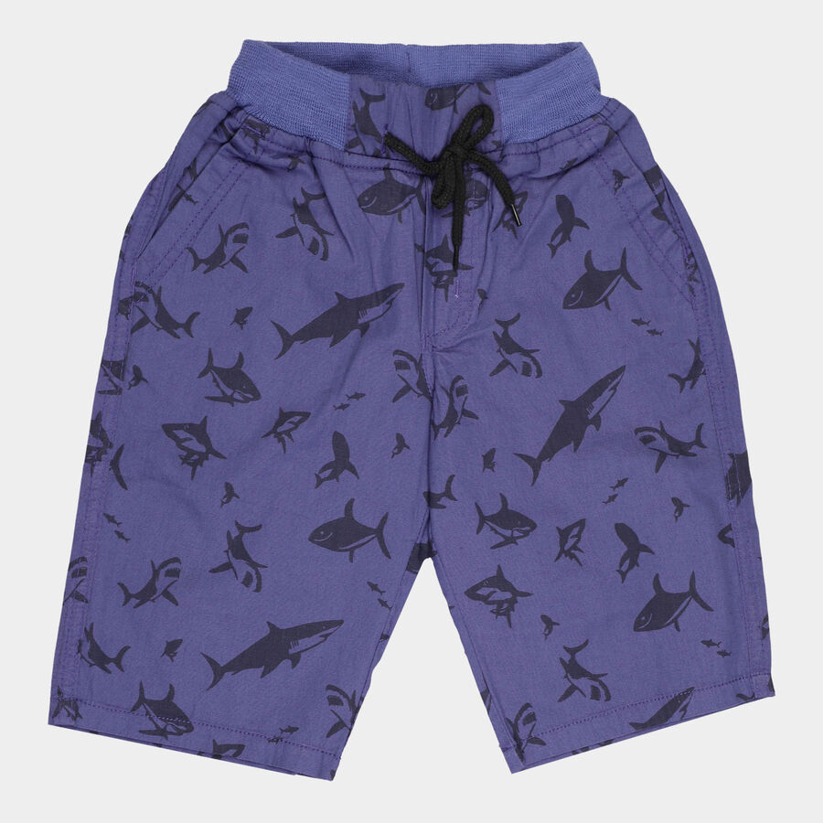Boys Cotton Jamaican, Mid Blue, large image number null