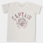 Boys' Half Sleeves T-Shirt , ऑफ व्हाइट, small image number null