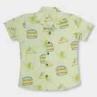 Boys' Light Sage Green Regular Collar Casual Shirt, Light Green, small image number null