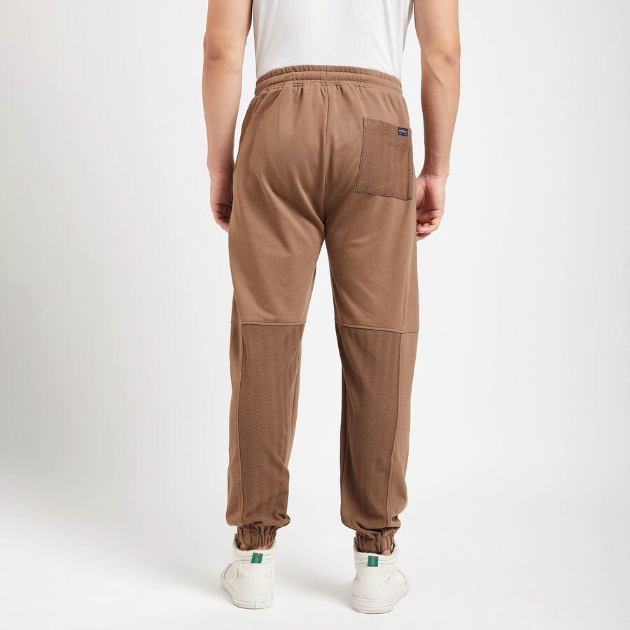 Cut & Sew Track Pants, Brown, large image number null