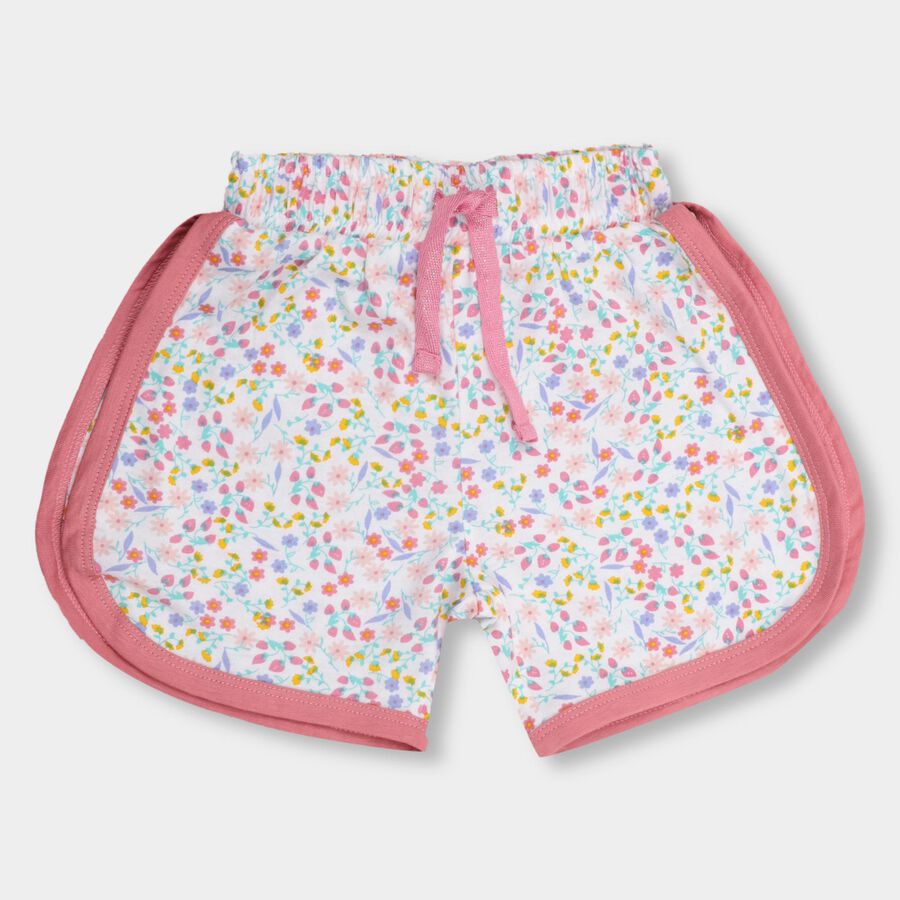 Girls' Shorts , सफ़ेद, large image number null