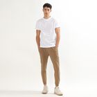 Men's Black Regular Fit Jogger Track Pants, भूरा, small image number null
