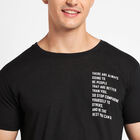 Round Neck T- Shirt, Black, small image number null
