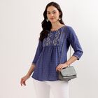 Ladies' Kurti, गहरा नीला, small image number null