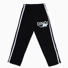 Boys' Black Dinosaur Print Cotton Blend Pyjama, Black, small image number null