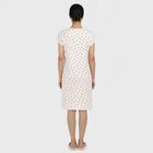 Women's White Minimalist Nighty, ऑफ व्हाइट, small