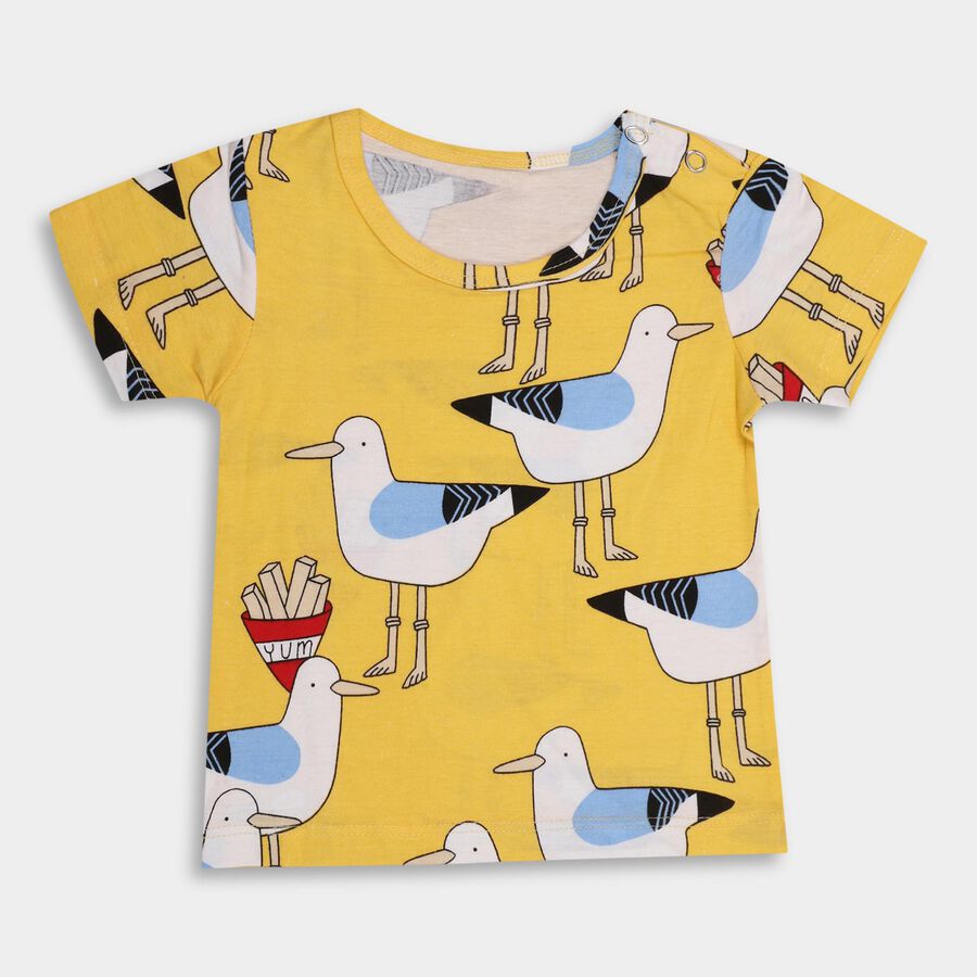Infants' 100% Cotton T-Shirt , मध्यम नीला, large image number null