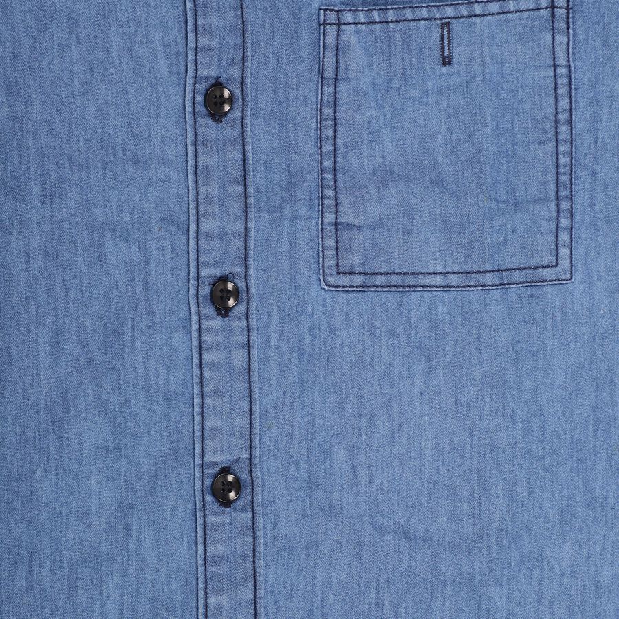 Boys' Casual Shirt , मध्यम नीला, large image number null