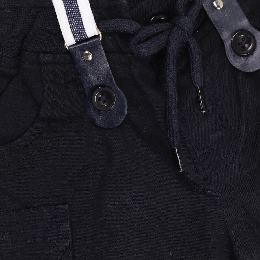 Infants' 100% Cotton Cotton Trousers, Navy Blue, large image number null