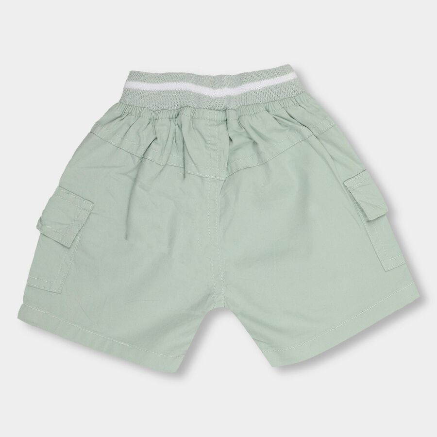 Infants' 100% Cotton Half Pant, Light Green, large image number null