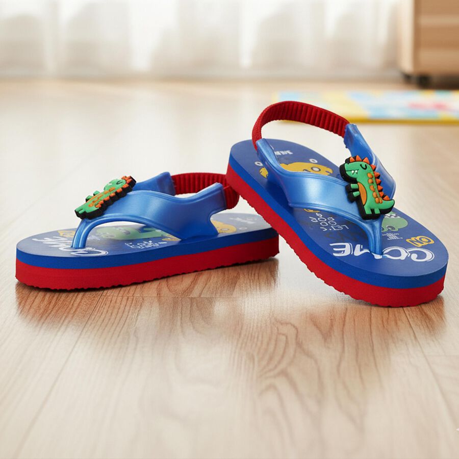 Boys' Slipper, नीला, large