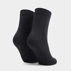 Boys' Navy Blue Regular Fit Solid Pack of 1 Socks, Navy Blue, small