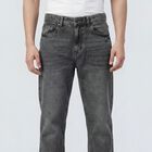 Men's Grey Regular Fit Washed Jeans, Light Grey, small