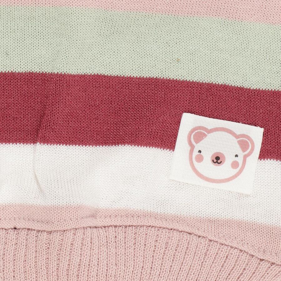 Infants Light Pink Crew Neck Casual Pullover, Light Pink, large image number null