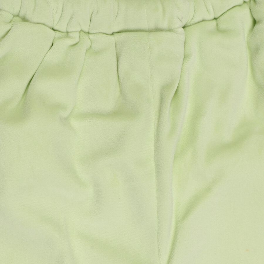 Infants Light Sage Green Hooded Casual Style Jump Suit, Light Green, large image number null