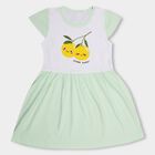 Girls' 100% Cotton Frock , Light Green, small image number null