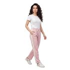 Women's Lilac Straight Fit Side-Tape Track Pants, Lilac, small
