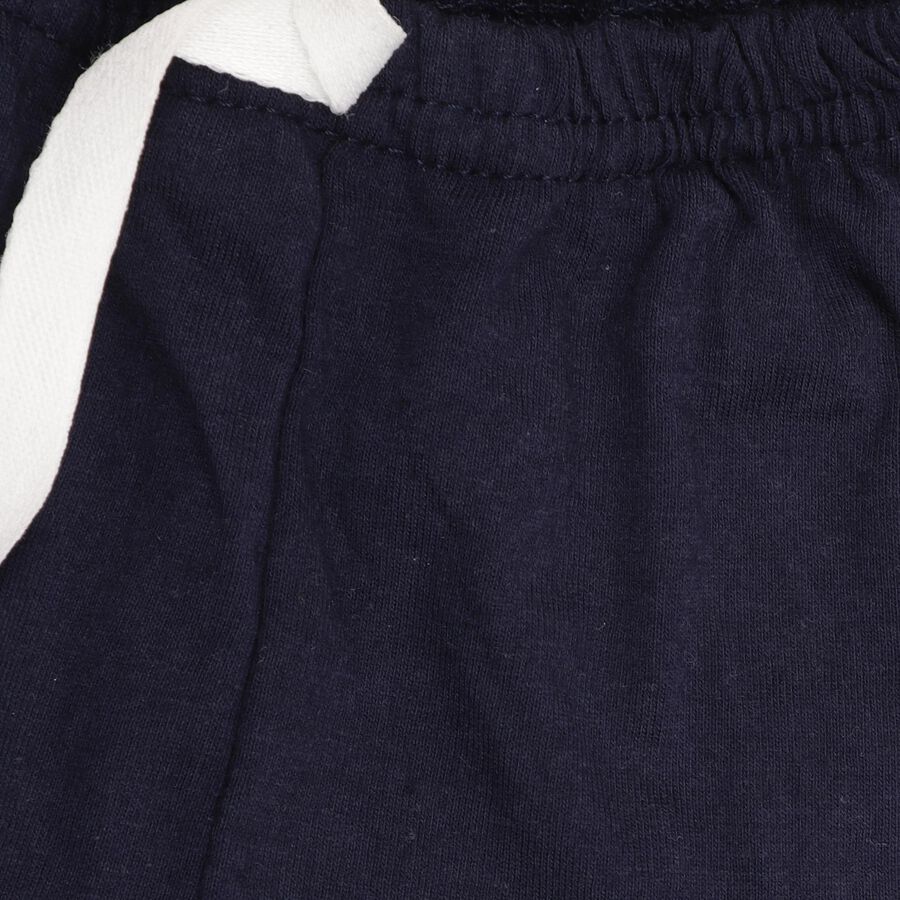 Infants' 100% Cotton Half Pant, नेवी ब्लू, large image number null