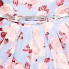 Girls All Over Print Frock, Light Blue, small image number null
