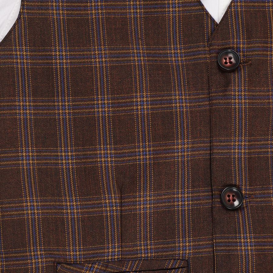 Boys' 100% Cotton Casual Shirt , Brown, large image number null